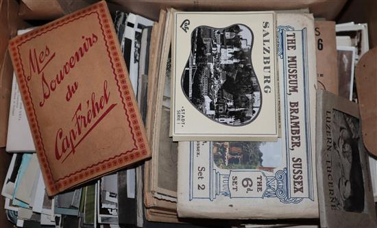 A quantity of early 20th century and later postcards, mainly European topographical